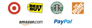 Giftcards for Target,Best Buy,Amazon,Starbucks,Home Depot,Paypal